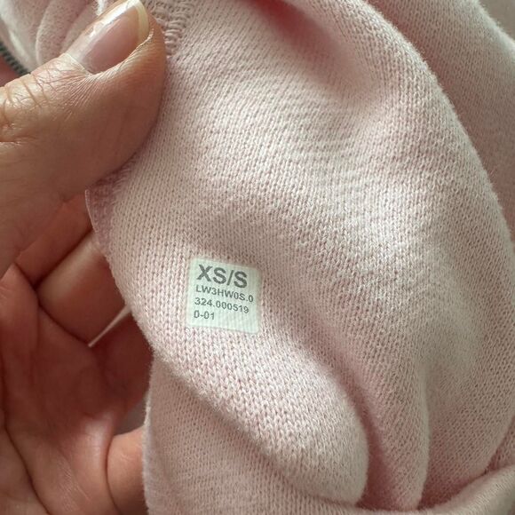Lululemon scuba oversized funnel neck half zip strawberry milkshake pink size XS - Picture 4 of 4
